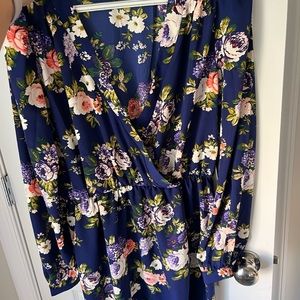 LULUS blue floral dress